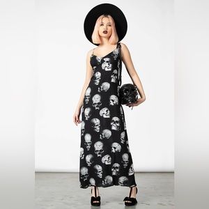 Killstar Heads Rollin' Skull Maxi Dress